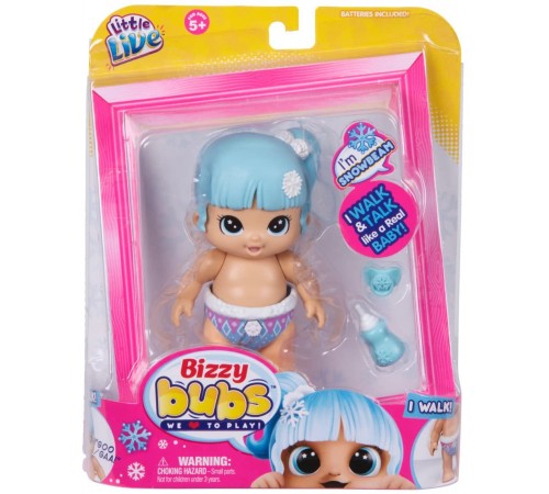  little live pets 28470 păpușă interactivă bizzy bubs "snowbeam"