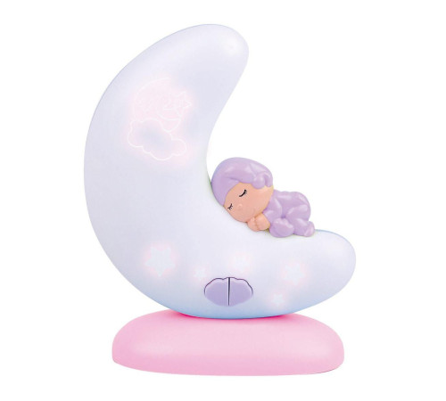 kaichi kaylamp25ka33p lampa de noapte multifuncțională "lună" (roz)
