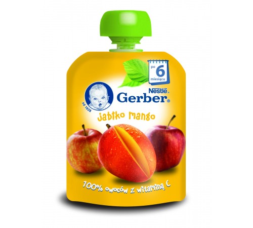 Детское питание в Молдове Gerber Пюре "Яблоко-манго" 90 гр. (6+) gerber Пюре "Яблоко-манго" 90 гр. (6+)