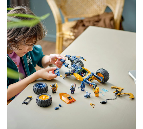 lego ninjago 71811 constructor "vehiculul de teren ninja al lui arin" (267 el.)