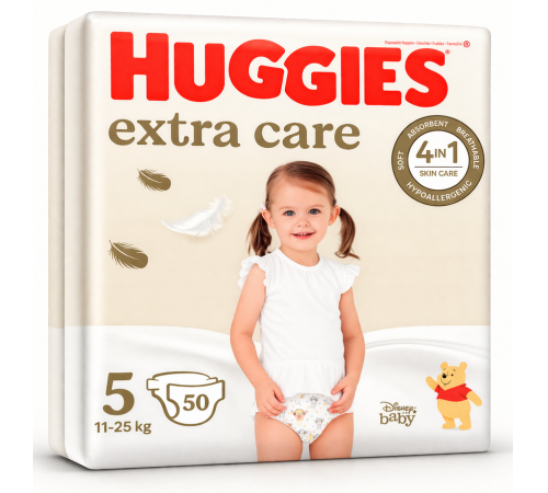 huggies extra care Подгузники 5 (11-25 кг.) 50 шт.