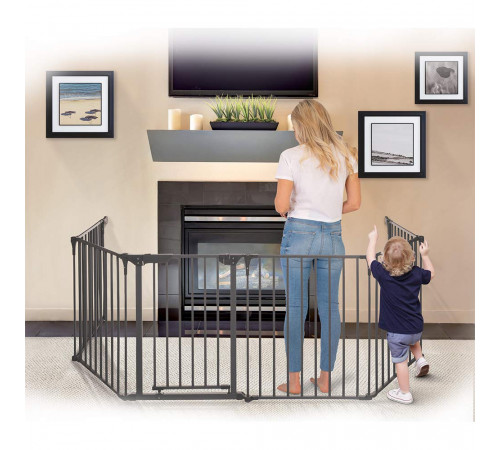 dreambaby g2161bb Ворота безопасности 6 секций "royale converta 3 in1" (до 3,8 м.) черный