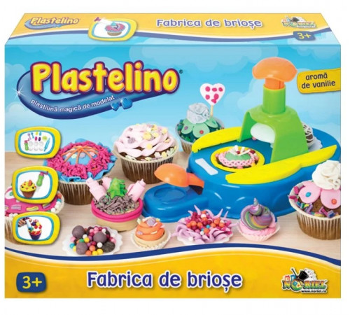  plastelino int5874 set de plastilină "fabrica de briose"