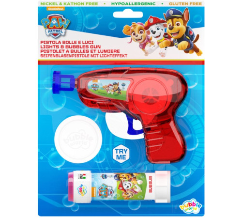  dulcop 8010025 pistol cu baloane de săpun și lumini "paw patrol"