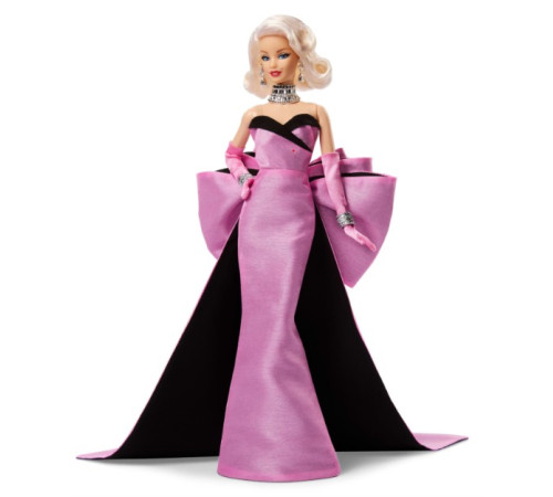  barbie jjy00 păpușă de colecție "marilyn monroe" &icirc;n rochie roz 