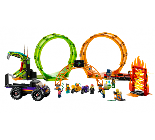 lego city 60339 constructor "double loop stunt arena" (598 el.)