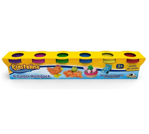 plastelino int5355 pasta de modelat multipack (6 culori)