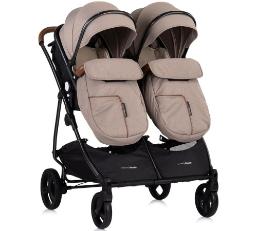 chipolino carucior pentru gemeni duo smart kbds02503tr tiramisu