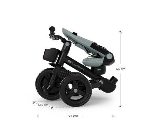 kinderkraft Трицикл aveo 2 plus (зелёный)