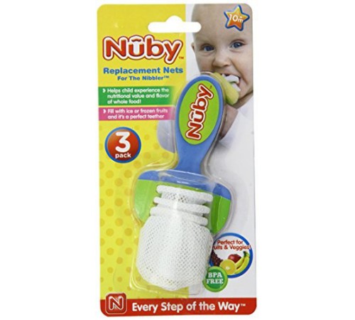  nuby id5362 Сменные сеточки для ниблера (3 шт.)