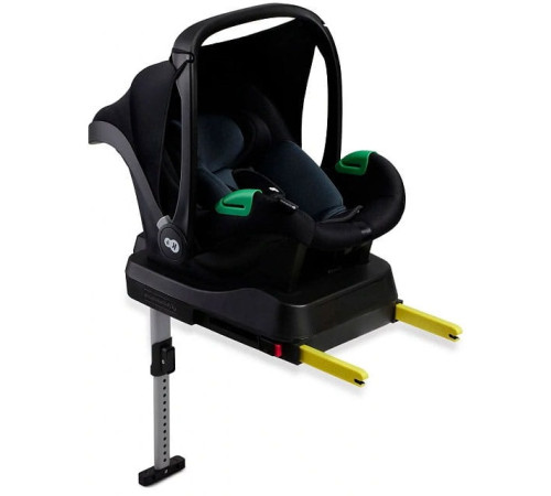 kinderkraft Автокресло mink pro i-size (40-75 см.) в комплекте с базой fx isofix (чёрный)