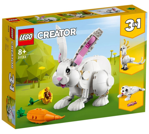 Детский магазин в Кишиневе в Молдове lego creator 31133Конструктор 3 в 1 "Белый кролик" (258 дет.)