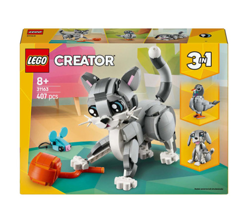 Jucării pentru Copii - Magazin Online de Jucării ieftine in Chisinau Baby-Boom in Moldova Lego Creator 31163 Constructor 3 în 1 "Pisică jucăușă" (407 el.)  lego creator 31163 constructor 3 în 1 "pisică jucăușă" (407 el.)