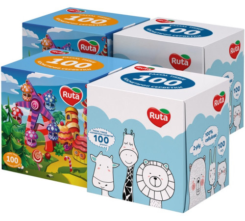 ruta Сухие салфетки "kids" (100 шт.) в асс.