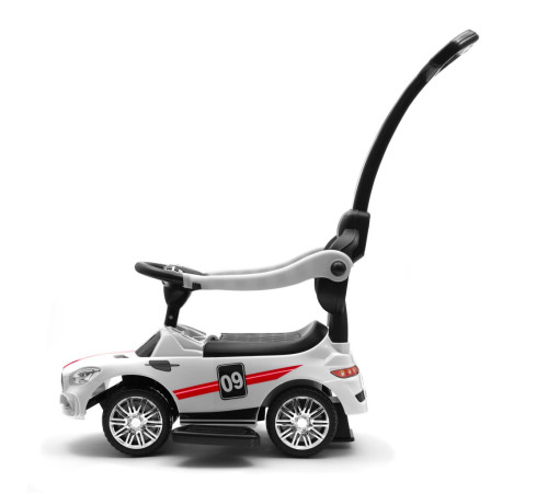 baby mix ur-bej919 racer Машина детская c ручкой белая