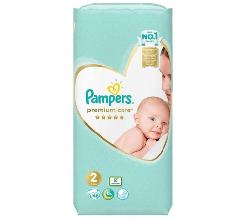  pampers premium care 2 (4-8 кг.) 46 шт.