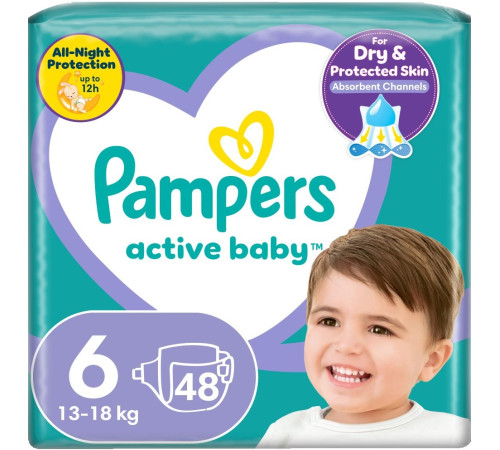 Pampers Active Baby 5 (13-18 kg.) 48 buc.   pampers active baby 5 (13-18 kg.) 48 buc.