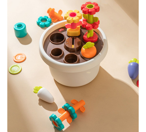 hola toys he795800 Развивающая игрушка "Горшочек с цветами"