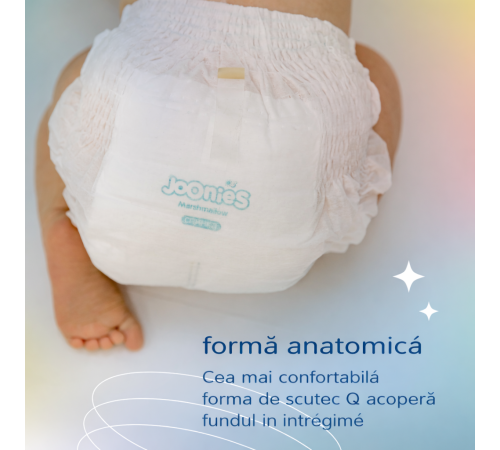 joonies marshmallow scutece-chilotei l (9-14 kg) 42 buc.