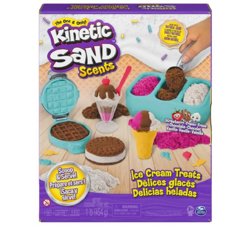  kinetic sand 6068200 Кинетический песок "Мороженое" (без запаха)