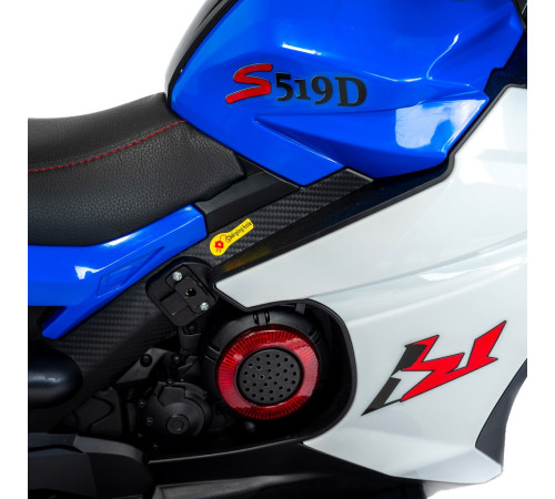 baby mix 56186  motocicleta electrică "race" (albastru)