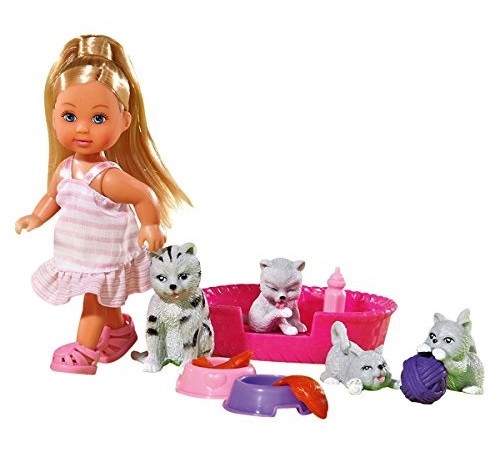 simba 4191 Кукла Еви с домашними животными (асс.)