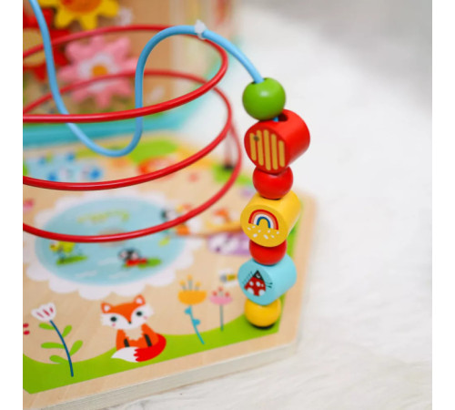 tooky toy tk261a jucărie din lemn 7 în 1 "cub educativ"