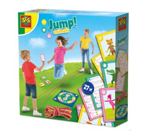 ses creative 02248s set sportiv "jump! animals : elasticul francez"