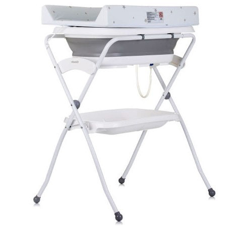  chipolino Пеленальный столик с ванной "fiore" shvfi0241gy серый