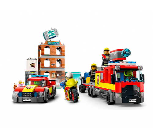 lego city 60321 Конструктор  "Пожарная команда" (766 дет.)