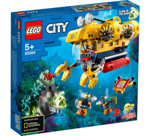 Lego City 60264 Конструктор "Океан: исследовательская подводная лодка" (286 дет.) Детский магазин в Кишиневе в Молдове lego city 60264 Конструктор "Океан: исследовательская подводная лодка" (286 дет.)