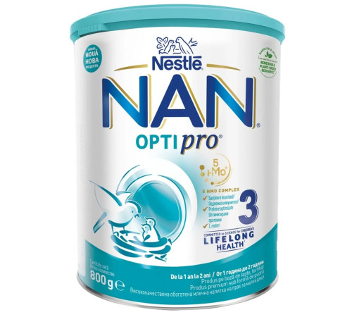 Сухая молочная смесь nan opti pro 3 (12 м+) 800 гр. 