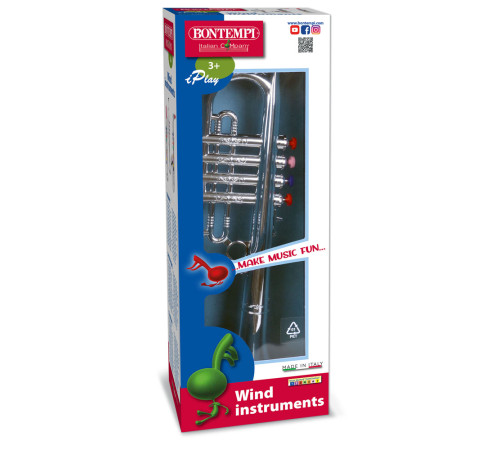 bontempi 324231 trompetă cu 4 clape colorate