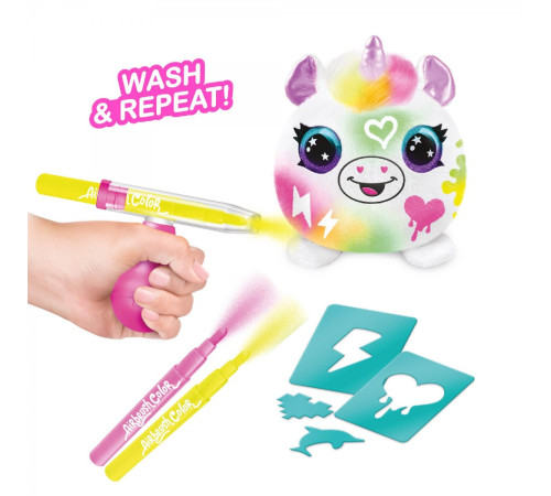 canal toys air020cl set de creativitate "plush mystery mini plush neon"