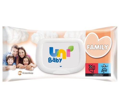 uni baby Влажные салфетки family (100 шт.)