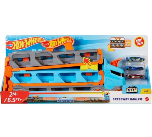Hot Wheels GVG37 Camion de transport "Super curse"  hot wheels gvg37 camion de transport "super curse"