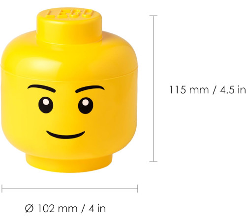 lego cutie pentru depozitare mini head - boy (10,2х11,5 cm)