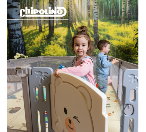 chipolino koiam0252be Țarc cu ușă amico (180&times;200 cm) bej