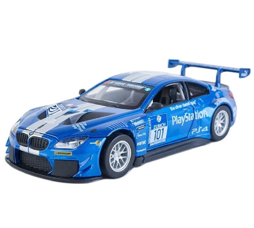  msz 68255a/1 Машинка металлическая bmw m6 gt3 (1:24) со звуком и светом 