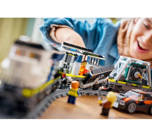 lego city 60508 constructor "jaf &icirc;n trenul poliției" (1313 el.)