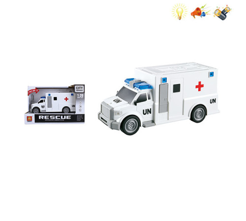 op 200386983 Игрушка инерционная "Скорая помощь" (свет, звук) wy670c