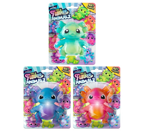 orb 1745901807 jucărie antistres funkee animalz "axolotl" (in sort.)