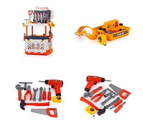 chipolino dipk002407tp set de joacă &icirc;ntr-o valiză "atelier" (90 buc.)