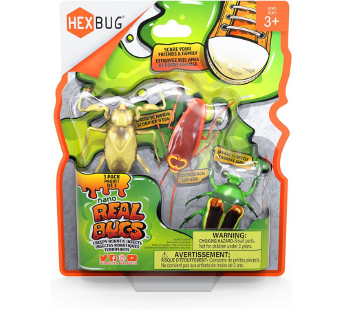 Jucării pentru Copii - Magazin Online de Jucării ieftine in Chisinau Baby-Boom in Moldova spin master 6068914 set de microroboți interactivi "hex bots: nano real bugs" (3 buc.)