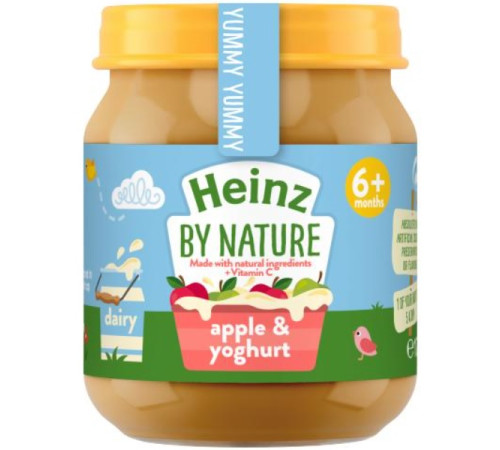 Детское питание в Молдове heinz Пюре Яблоко-йогурт (6 м+) 120 гр.