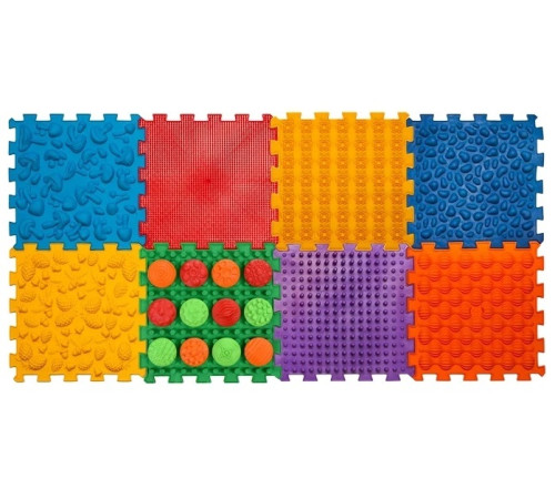  ortek 13040 Массажный коврик "Ортек Микс Пазлы" 8 элементов + "Узоры"