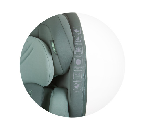 chipolino scaun auto "i-size isofix maximus" stkmm02404pg (40-150 cm.) verde