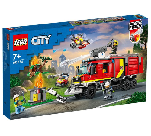  lego city 60374 constructor "camion de pompieri" (502 el.)