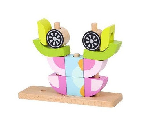 classic world 3708 set de cuburi din lemn "bufnita"