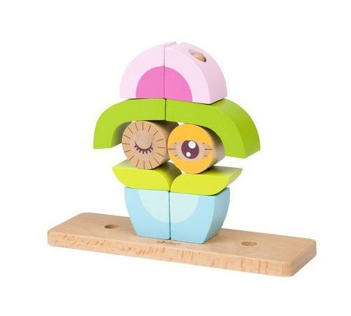 classic world 3708 set de cuburi din lemn "bufnita"